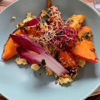 Risotto with baked veggies at Itsy Bitsy in Lille