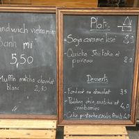 menu of the day at Herbosaurus in Rennes