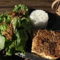 Tarte chou de bruxelles / noisettes  at Herbosaurus in Rennes