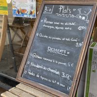 Menu du jour  at Herbosaurus in Rennes