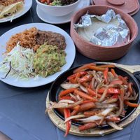 Vegan Fajitas  at Baby Salsa Mexican Restaurant in Nanaimo