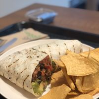 Burrito “carne asada" at Veggie Grill - Wells St in Chicago