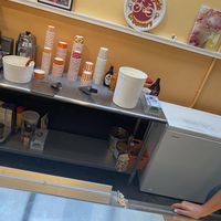 Cute kitchen  at Orange Cycle Creamery in Tarpon Springs