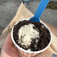 Coconut with Oreo crumbles   at Orange Cycle Creamery in Tarpon Springs