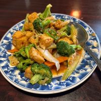 Tofu family style - made spicy !  at Red Lotus Chinese Restaurant in West Yellowstone