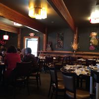 Charming interior at Red Lotus Chinese Restaurant in West Yellowstone