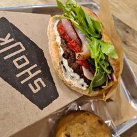 Burger at Shouk - Union Market in Washington