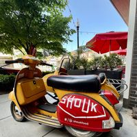 Outdoor seating area  at Shouk - Union Market in Washington