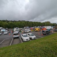 The market at Riverbank Farmers Market in Lower Hutt