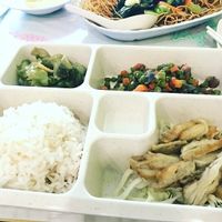 Lunch bento set at Xin Fu Tien Vegetarian Restaurant in Ipoh