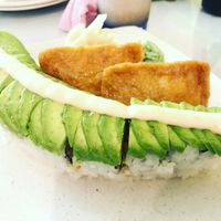 Avocado dragon roll at Xin Fu Tien Vegetarian Restaurant in Ipoh