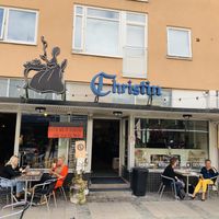 from outside at Konditori Christin in Karlshamn