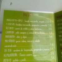 Vegan pizza made to order at Obrador La Osa in Sevilla