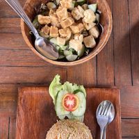 Nasi goreng and nasi campur   at Green Garden in Lembongan