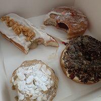 Oh my gosh, that cookie was to die for - all the flavours of an almond croissant! at Glazed in Newcastle Upon Tyne