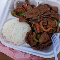 Mongolian wonder lunch special  #Veganuary at Anna's Vegan Cafe in Sacramento