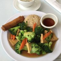 Broccoli Tufu at Anna's Vegan Cafe in Sacramento