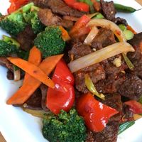 Mongolian Wonder at Anna's Vegan Cafe in Sacramento