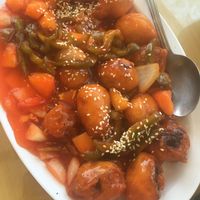 Sweet and sour 🍚 at Anna's Vegan Cafe in Sacramento