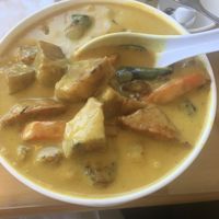 Curry Soup 🍲 at Anna's Vegan Cafe in Sacramento