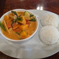 Mongolian wonder lunch special at Anna's Vegan Cafe in Sacramento