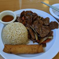 Correction- this is the Mongolian wonder lunch special correct photo at Anna's Vegan Cafe in Sacramento