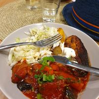 I couldn't wait so I had half eaten this already. at Purée Health Bar in Tallinn