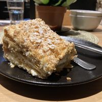 Napoleon cake  at Purée Health Bar in Tallinn