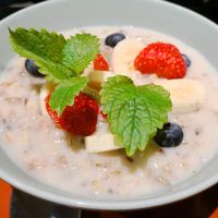 Porridge at Purée Health Bar in Tallinn