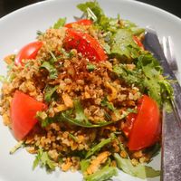 Buckwheat with veggies at Purée Health Bar in Tallinn