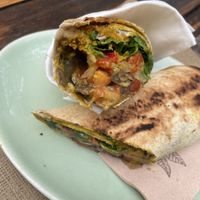 Shawarmas baba ganush!!! Amazing   at Natural Pau in Ibiza