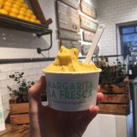 Mango flavor that tastes like a mango.  at Heladeria Margarita in Rota