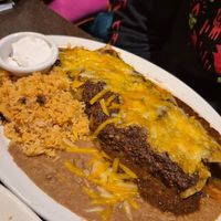 Enchilada with mole sauce at El Tipico in Toledo
