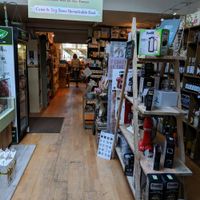 View from the back to the front of the store (Cook deli behind photographer)  at Organically Speaking in Basingstoke