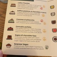 Vegan dessert option!  at Mister Pizza - Via Pietrapiana in Florence