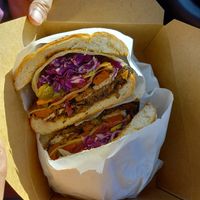 All-vegan torta Cubana at Delicias Bakery in Los Angeles