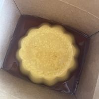 Flan  at Delicias Bakery in Los Angeles