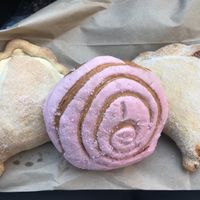 Mexican pasties & donut at Delicias Bakery in Los Angeles