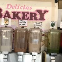 Fresh drinks at Delicias Bakery in Los Angeles