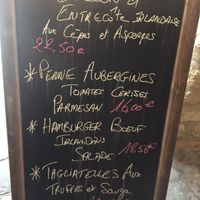 Menu  at Mercury in Luxembourg City