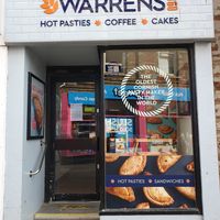 Outside at Warrens Bakery in Newquay