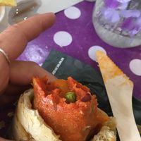 Pasty filling looked like a tongue  at Warrens Bakery in Newquay