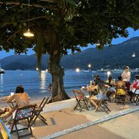 Outside seating at Atelie Cafeteria in Rio De Janeiro