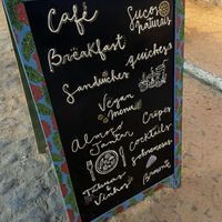 Outside sign  at Atelie Cafeteria in Rio De Janeiro