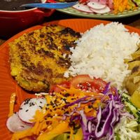 Quinoa “steak"  at Atelie Cafeteria in Rio De Janeiro
