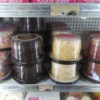 4 flavours of vegan cake at Aldrich's Market in Port Townsend