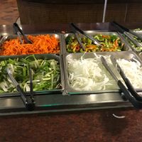 Veggie bar at Empire Fire in North Myrtle Beach