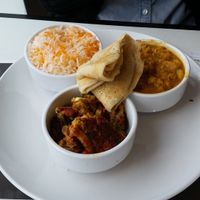 Vegan platter minus the soup.  at Yoolkies in Dollard-des-ormeaux