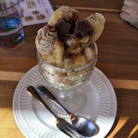 Chocobanana parfait at Raku Robi Kitchen in Naha