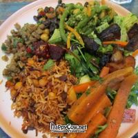 plate of vegan items at Estin in Copenhagen